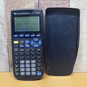 Texas Instruments TI-89 Graphing Advanced Calculator+Cover, Tested,Works w/Batt.